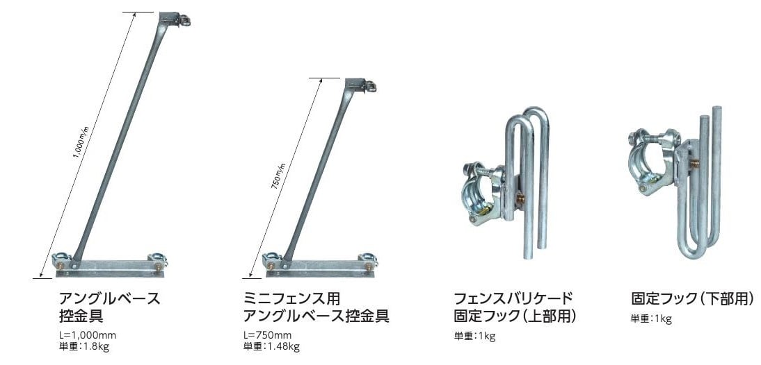 NKフェンスバリケード取り付け方法｜日本機電株式会社（公式ホームページ）